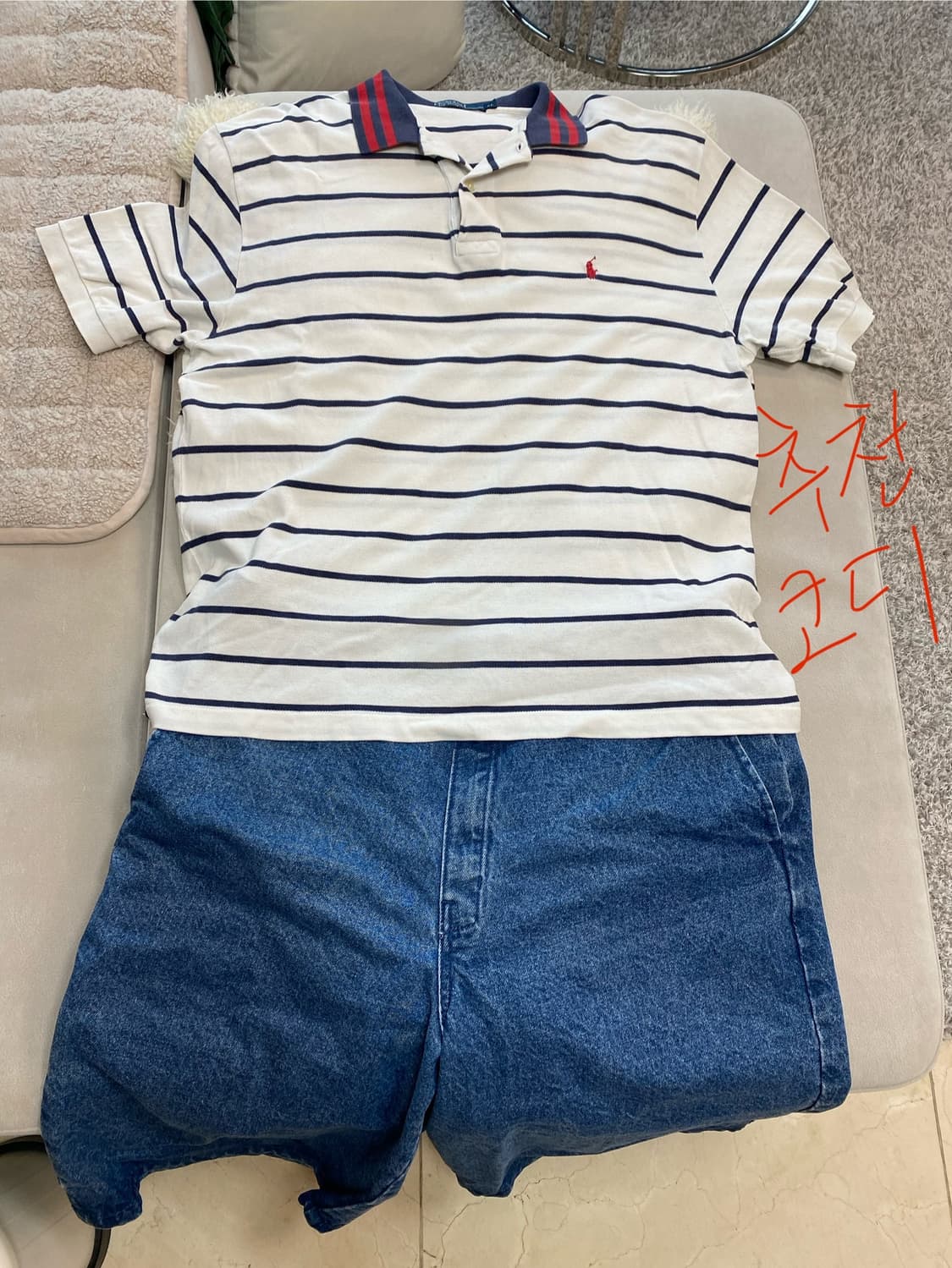 폴로 랄프로렌 반팔 카라 티 xl 상품이미지6