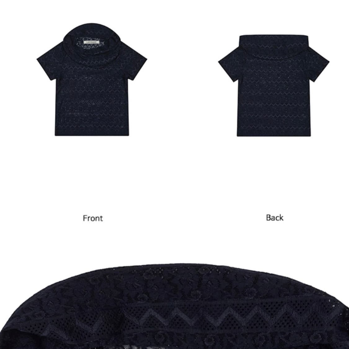 라티젠 레이스 티셔츠(네이비) 상품이미지5