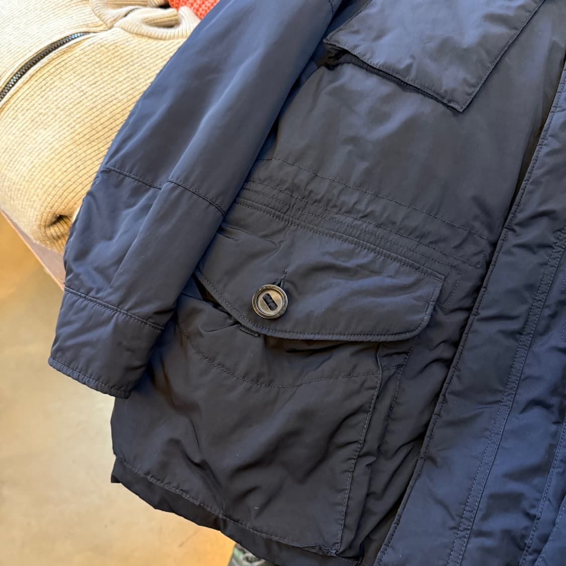 폴로 랄프로렌 M 65 필드 자켓 베이스 라이트 화이트 덕다운 충전재 상품이미지2