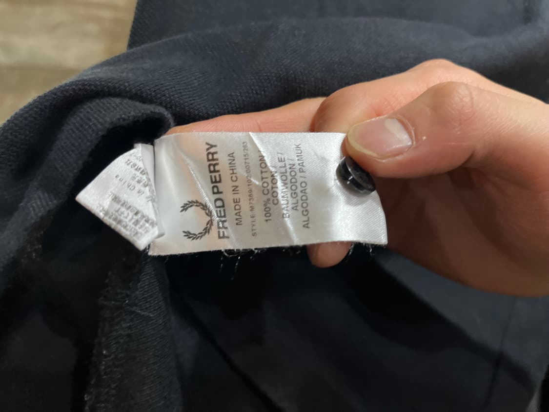 13AW Fred Perry 프레드페리 체커보드 트림 폴로 셔츠 상품이미지5