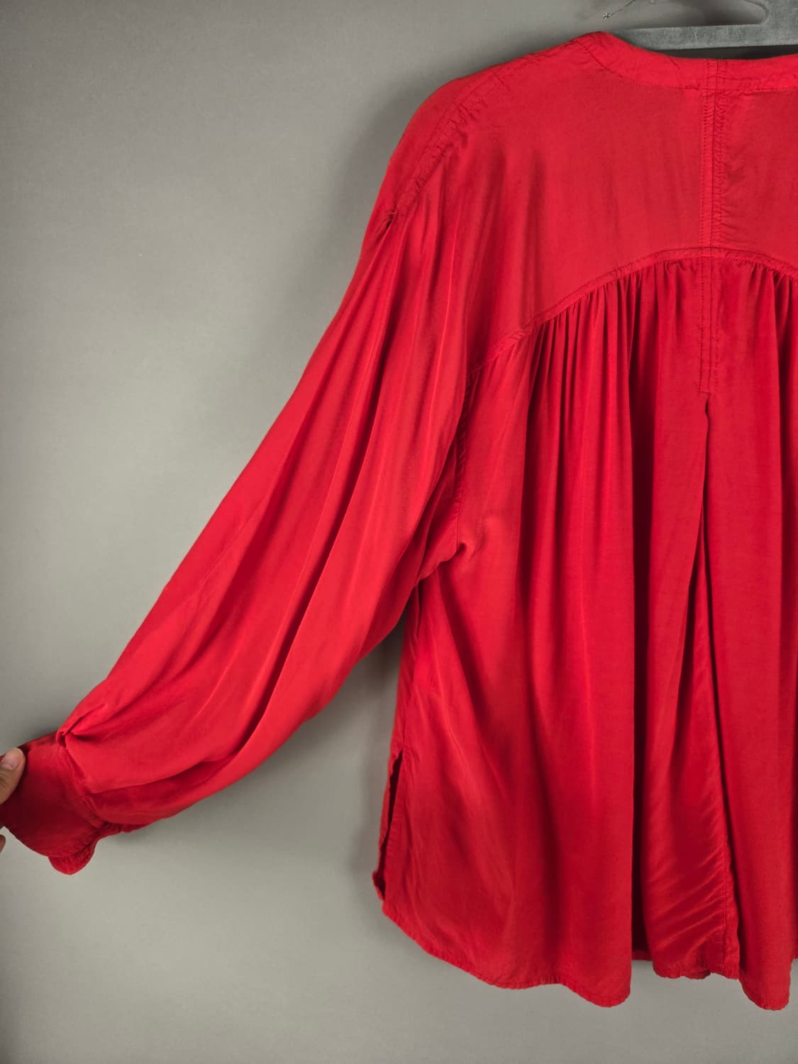 [무료배송]빔바이롤라 XS 여성 오버핏 레이온 긴팔 블라우스 상품이미지6