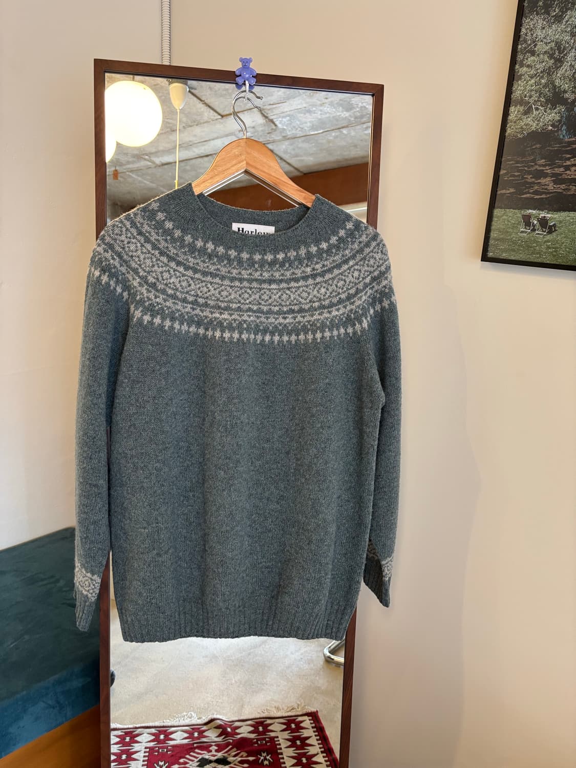 Harley of Scotland 할리오브스코틀랜드 페어아일 체크 스웨터 상품이미지2