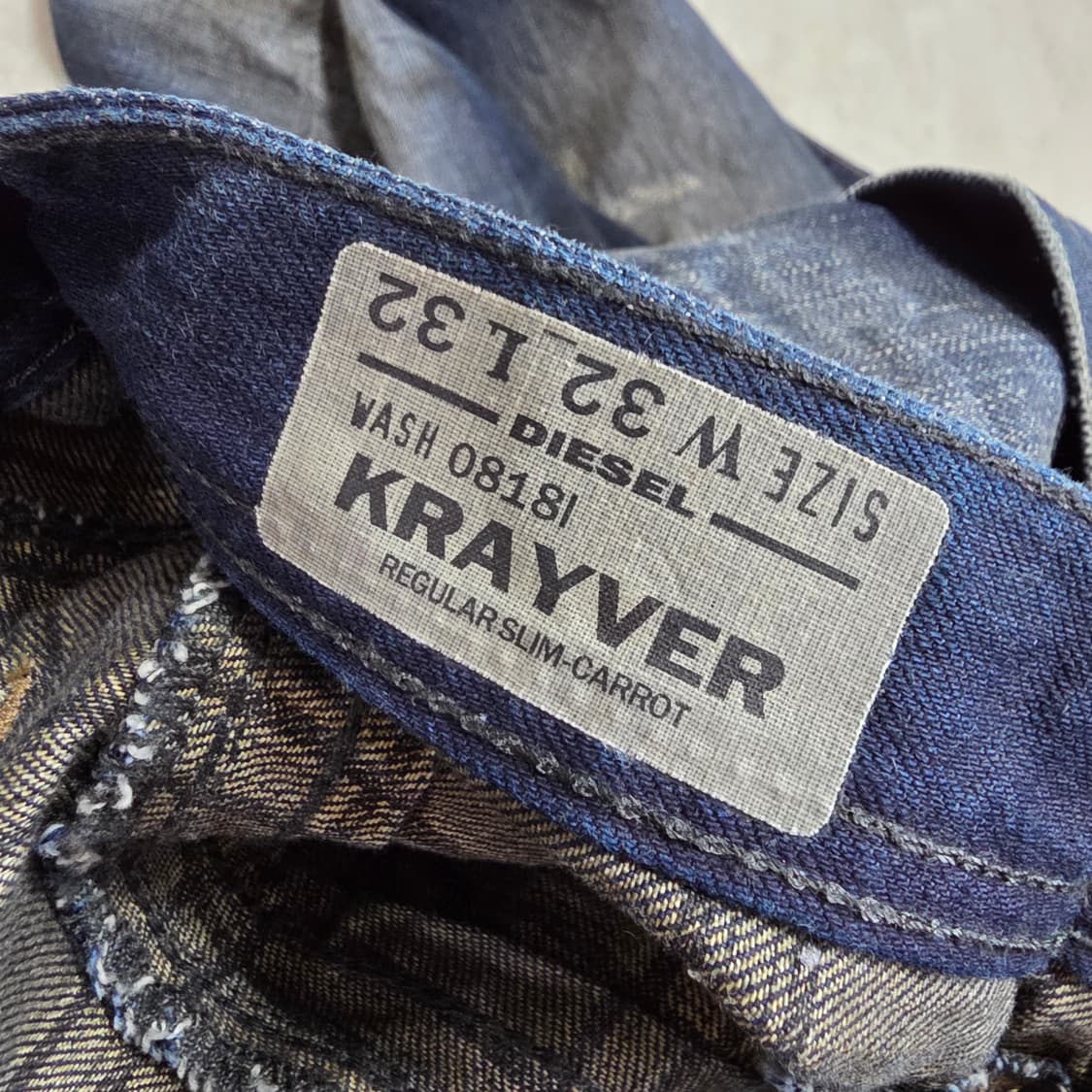 (32)Diesel 디젤 데미지 워싱 데님 팬츠 상품이미지8