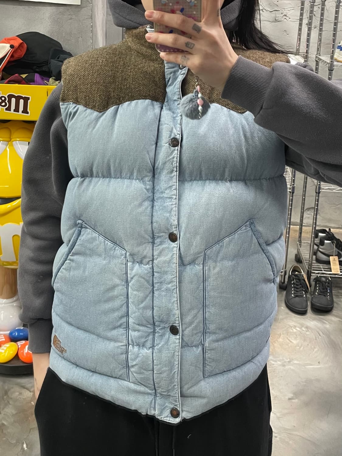 노스페이스 데님 패딩조끼 상품이미지9