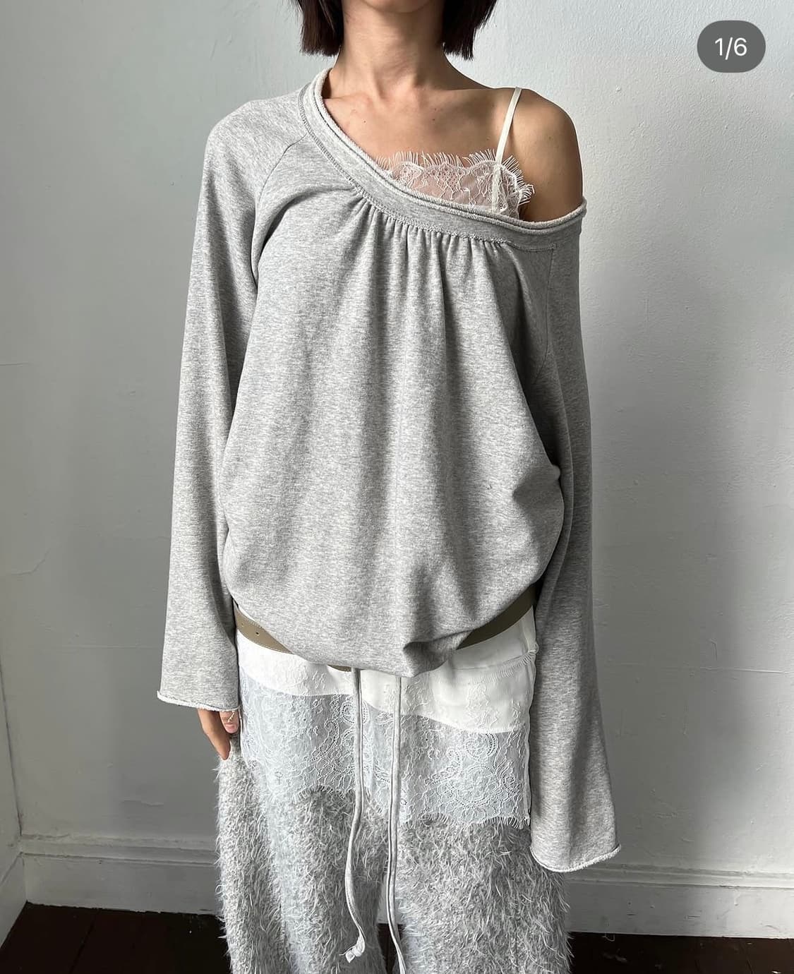 세릭 레이스 슬립 아이보리 상품이미지3