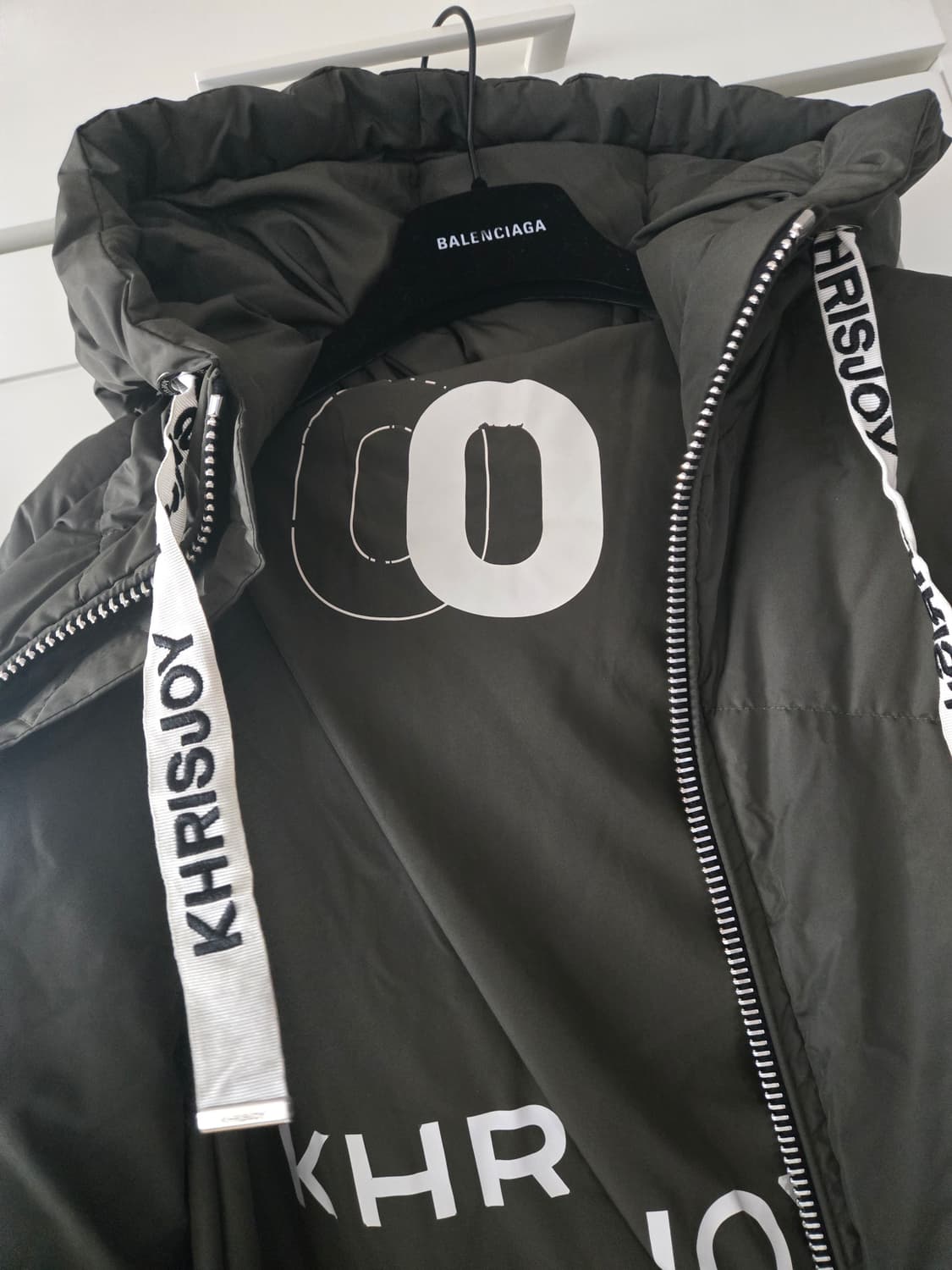 크리스조이 패딩 S 카키 상품이미지8