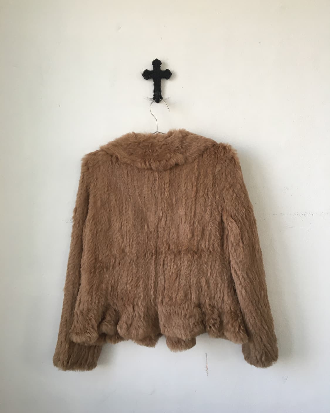 Rabbit fur ruffle point jacket 상품이미지3