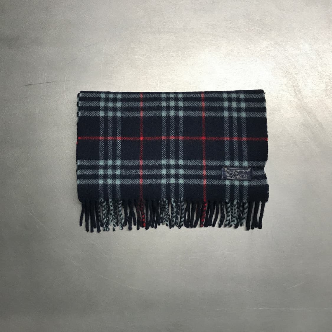 버버리 정품 램스울 머플러 네이비 상품이미지2