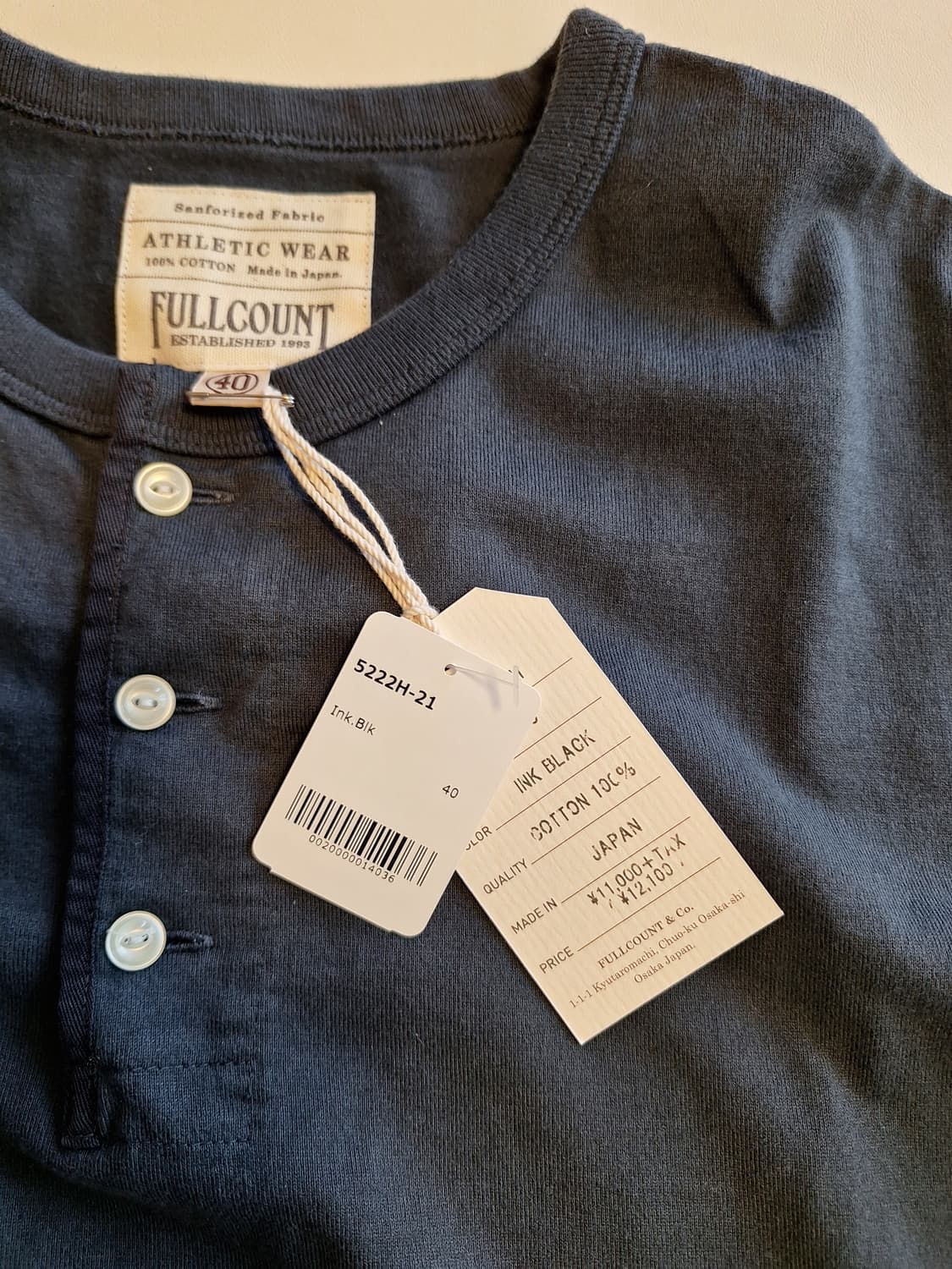 풀카운트 헨리넥 40 상품이미지2