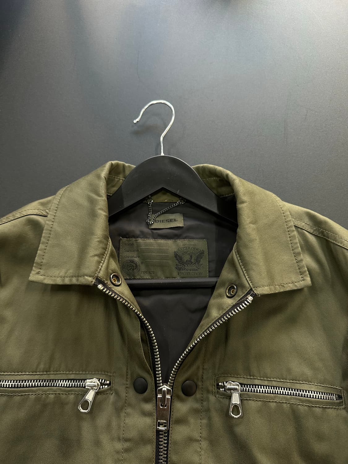 디젤 더블지퍼 스냅버튼 야상 레이싱자켓 상품이미지10