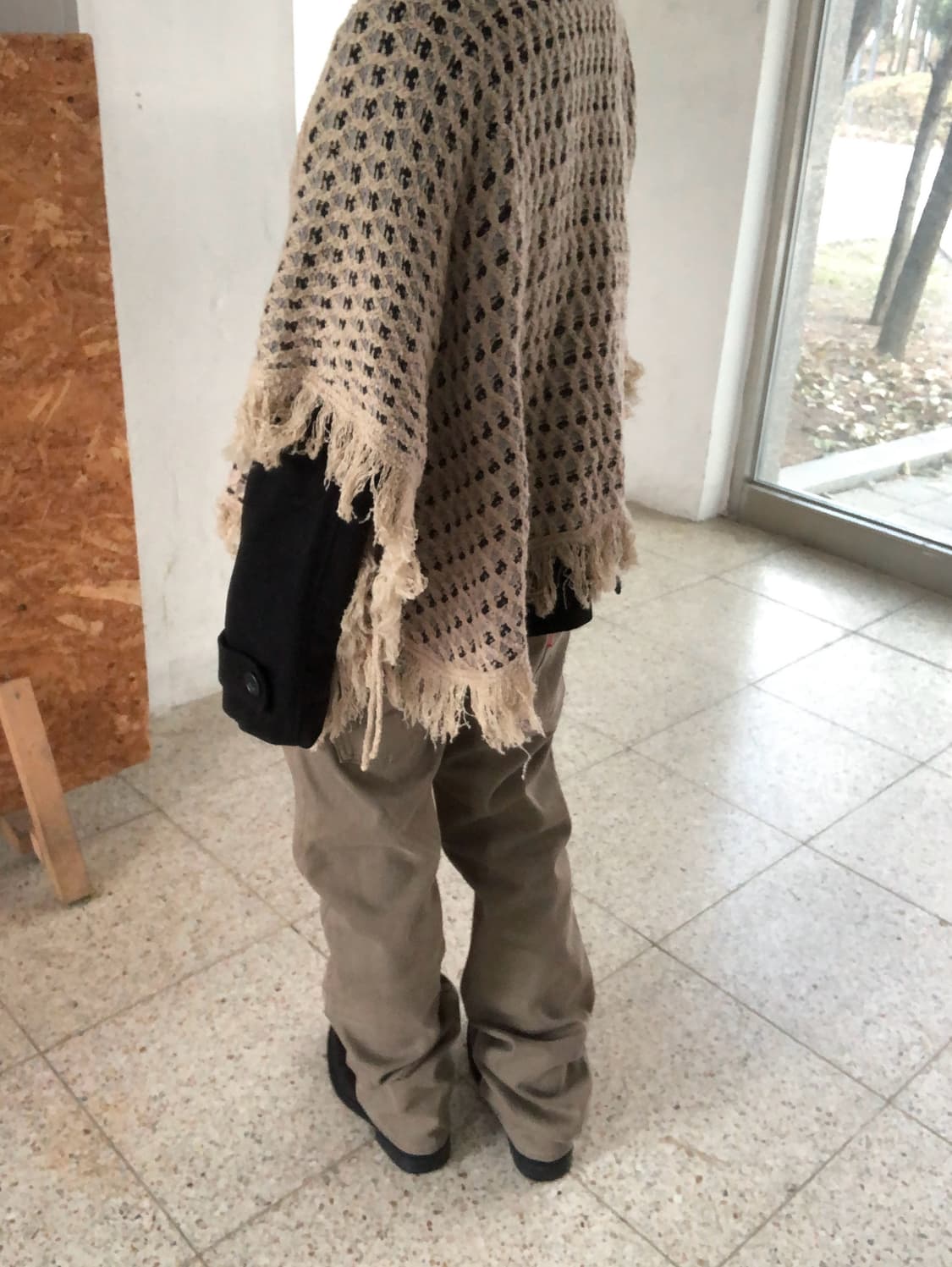 fringe cape knit  상품이미지1