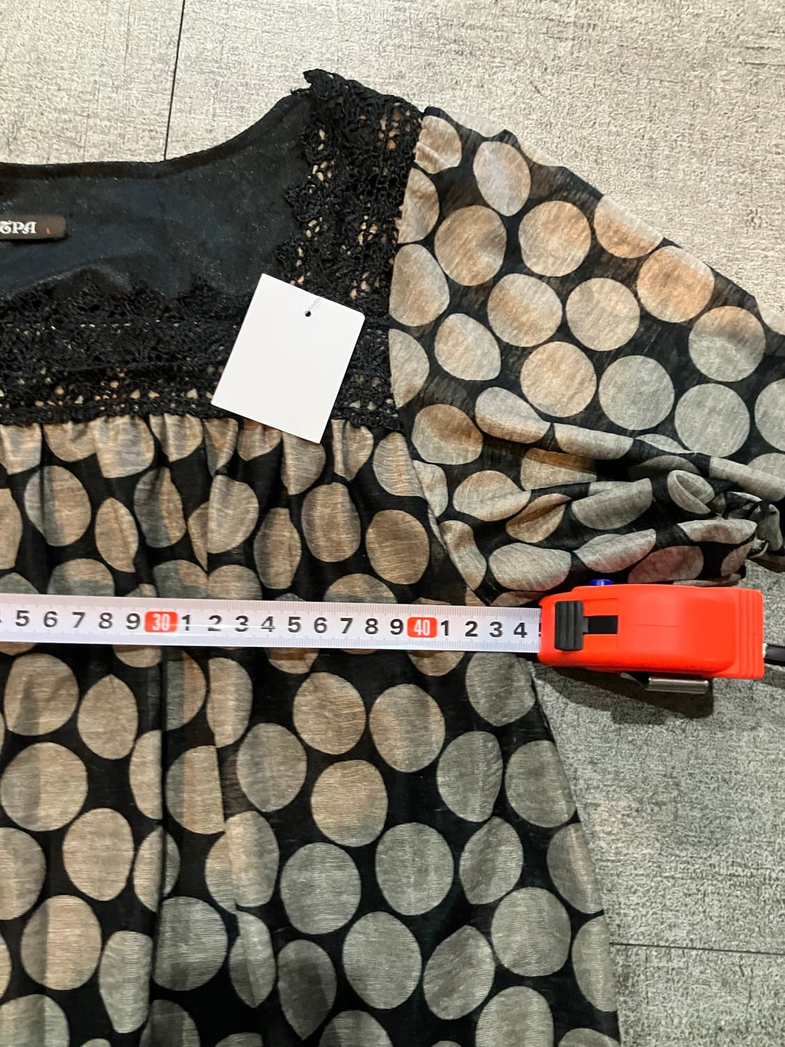 일본빈티지 Gpa 하구미모리걸 달천깔페어리 바선생 도트땡땡이블라우스 상품이미지2