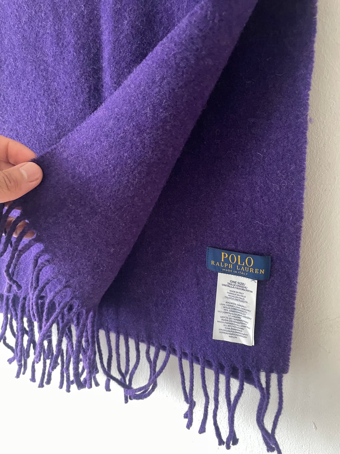 Vintage Polo Pony Wool Scarf 상품이미지3