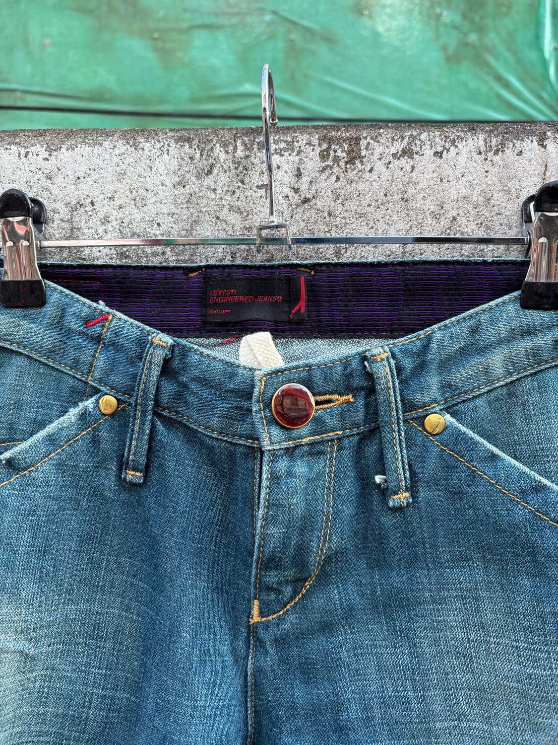 빈티지 리바이스 엔지니어드진 y2k 로우라이즈 부츠컷 상품이미지10