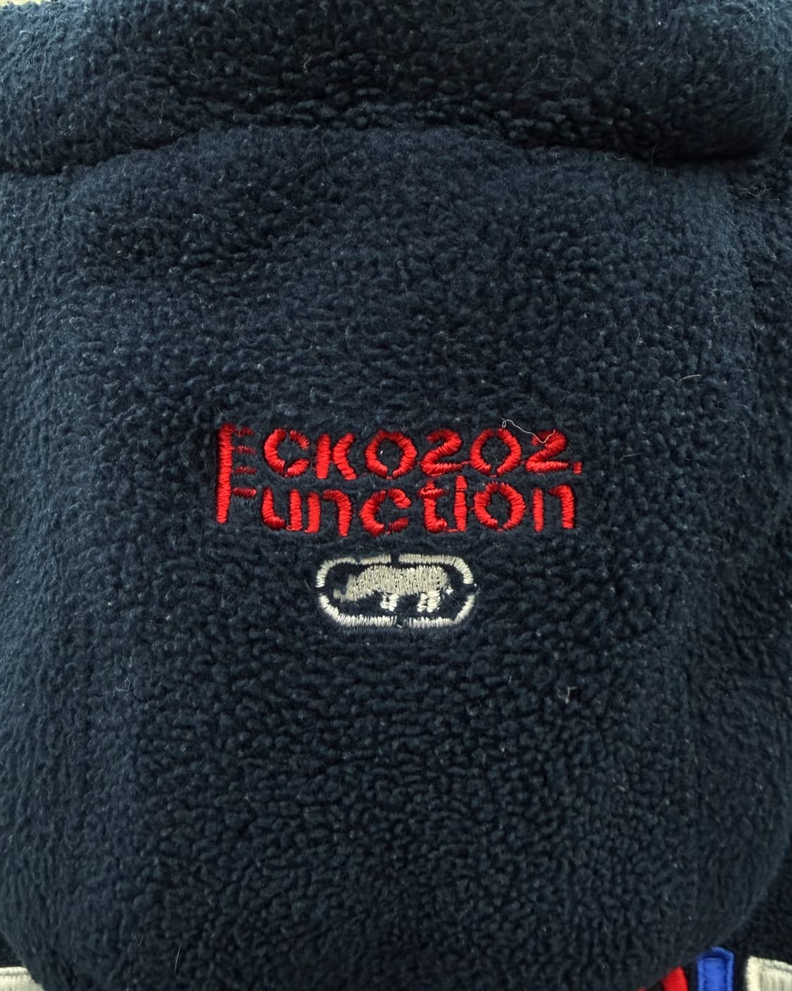 에코 언리미티드 00s 백로고 플리스 자켓 네이비 상품이미지4