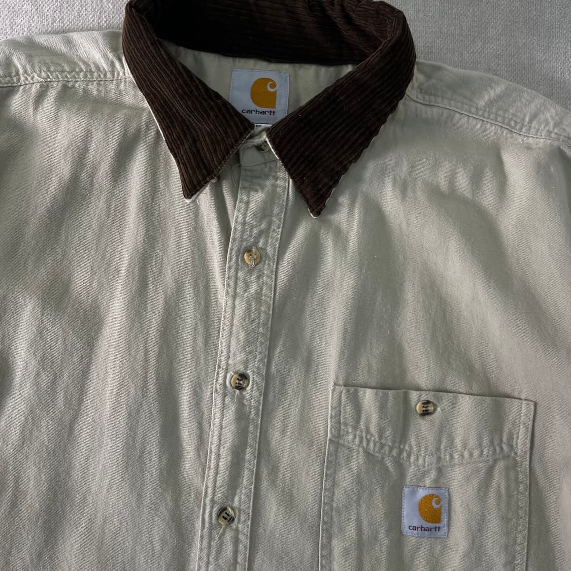 105 칼하트 90s 코듀로이 반팔 셔츠 상품이미지2