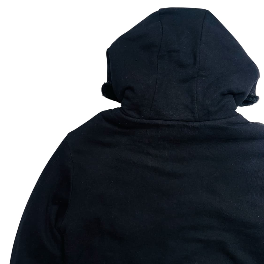 아르마니 익스체인지 블랙 퍼 후드 자켓 S 상품이미지5