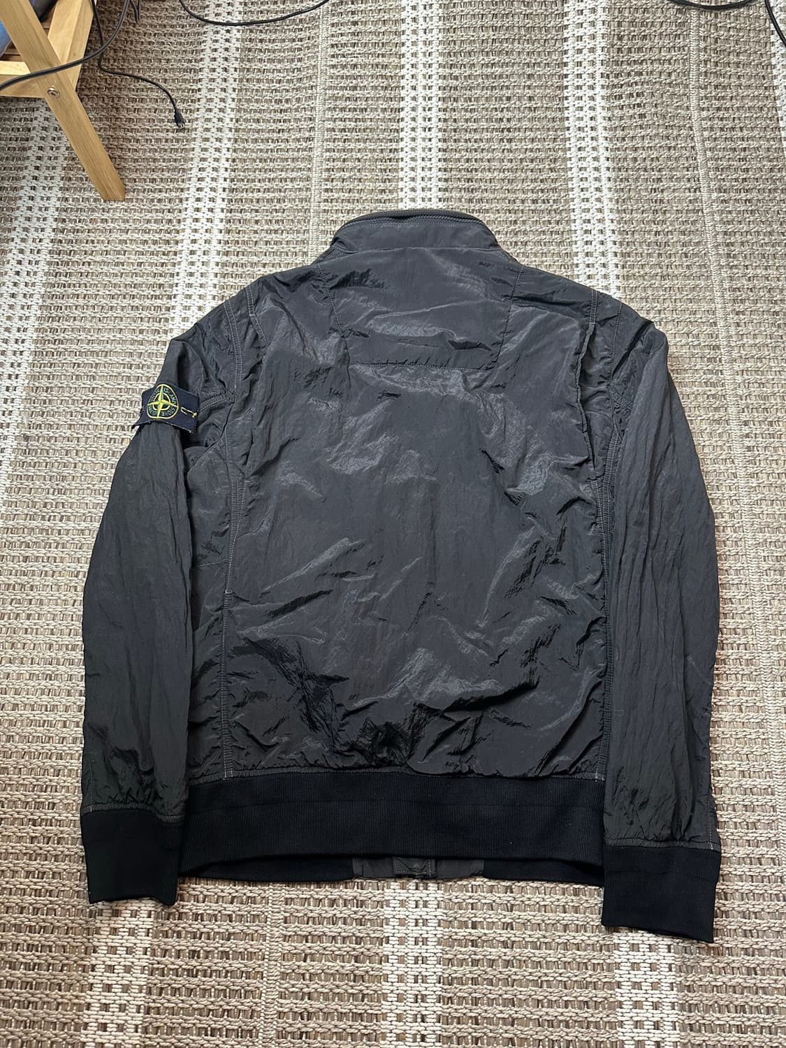 스톤아일랜드 나일론 메탈 후드 바람막이 블랙 95 상품이미지2