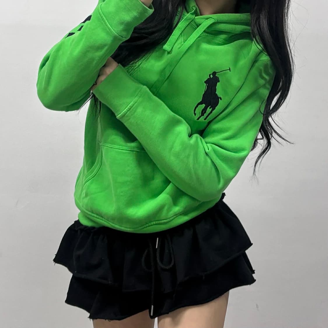 폴로 랄프로렌 빅포니 러블리힙 걸즈 스웻 셔츠 후드티(S) 상품이미지2