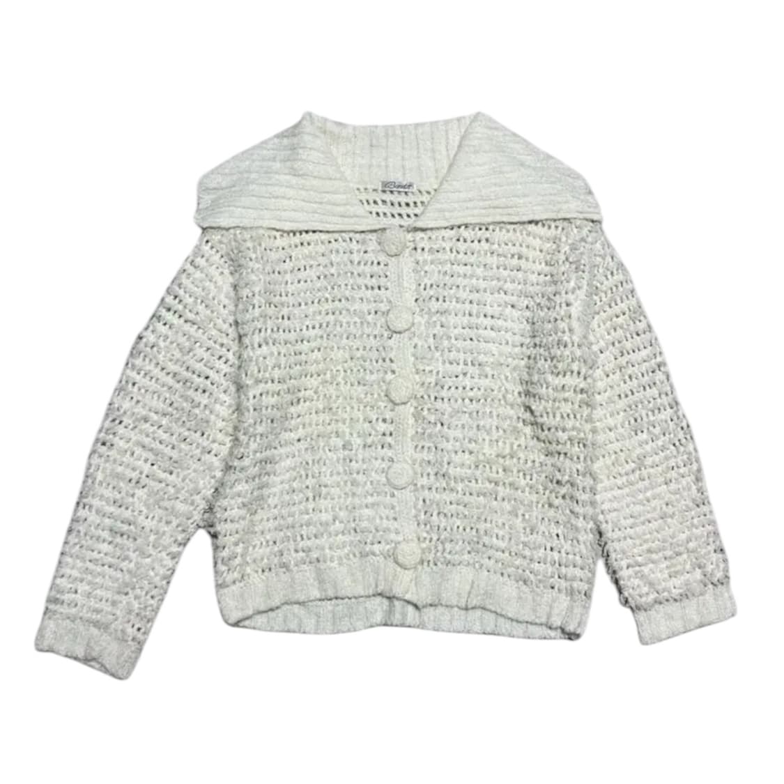 모리 그물 니트 가디건 상품이미지1