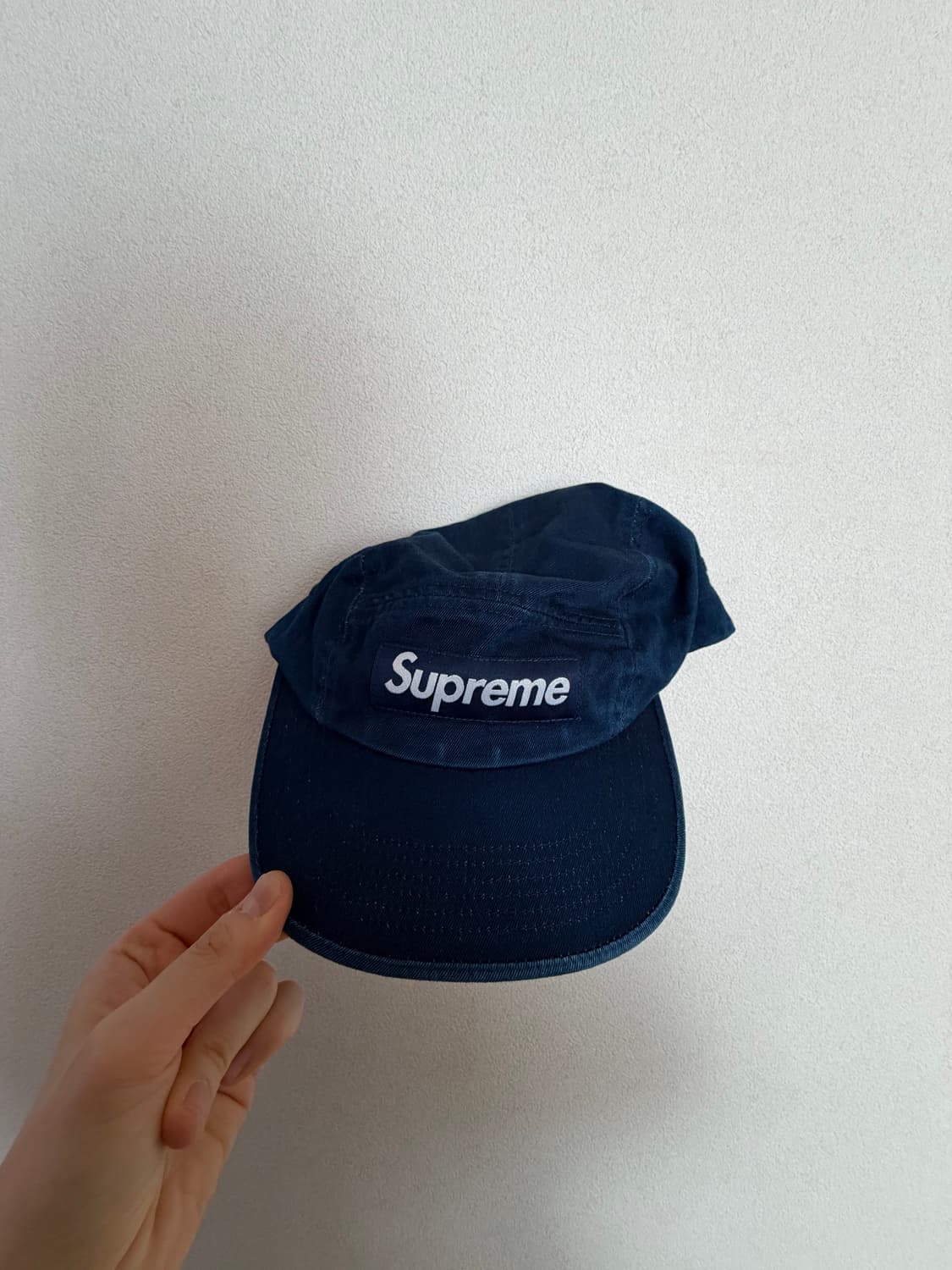 슈프림 워시드 치노 트윌 캠프캡 인디고 - 25SS 상품이미지2