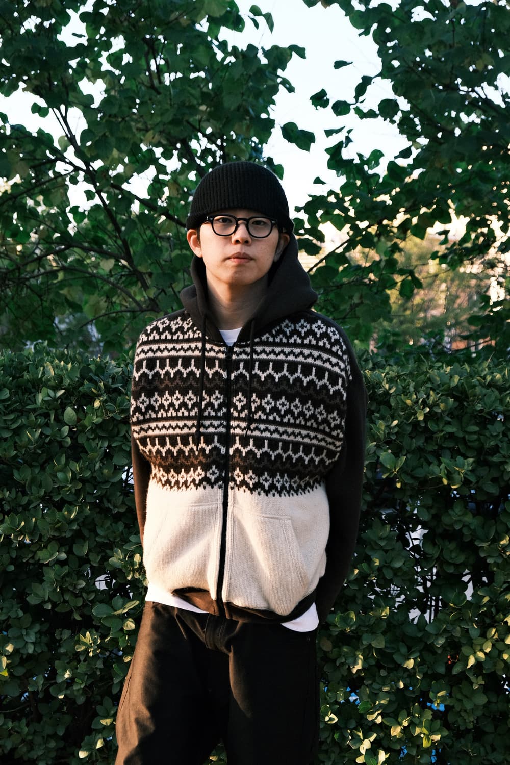 준야와타나베 x 팔라스 24FW 니트 후디 상품이미지5