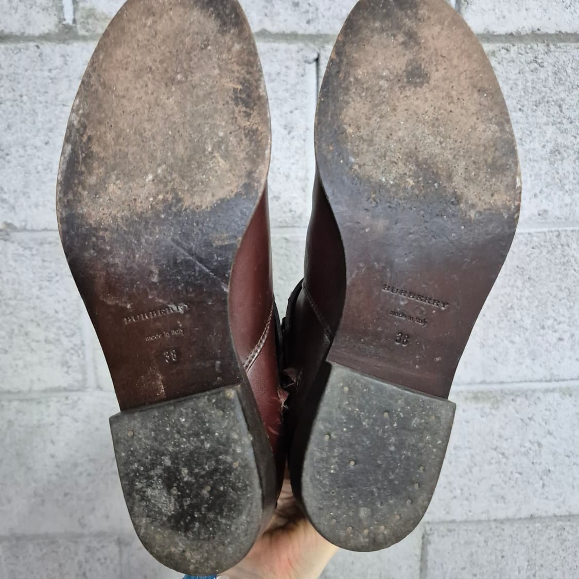 버버리 가죽 라이딩 부츠 상품이미지9