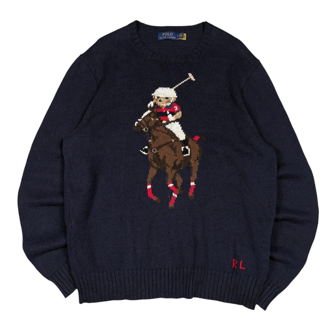 폴로 랄프로렌 qr신형 네이비컬러 빅 포니 베어 니트 상품이미지1