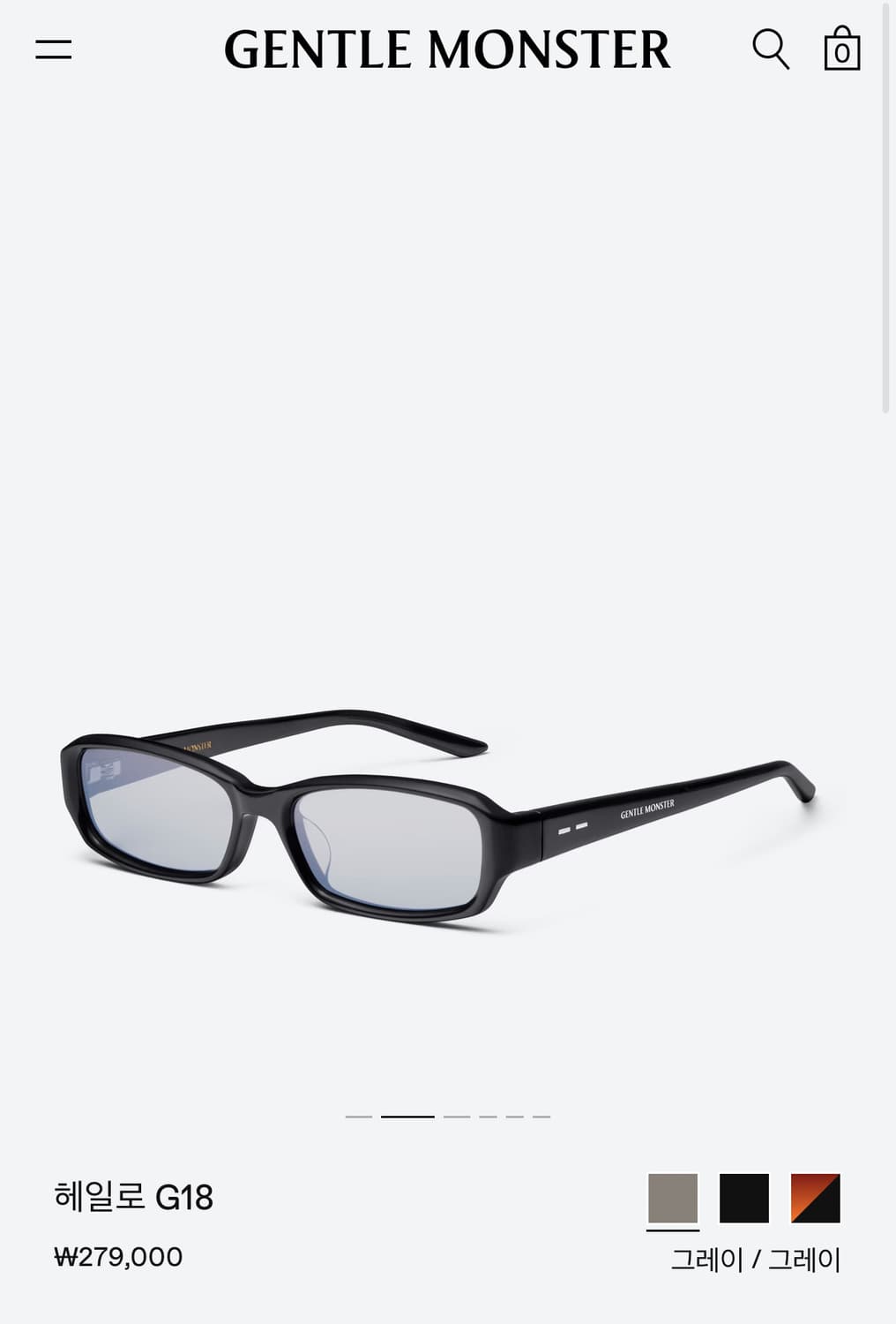 젠틀몬스터 헤일로 G18 (HALO) 새상품 FALL 컬렉션 상품이미지2