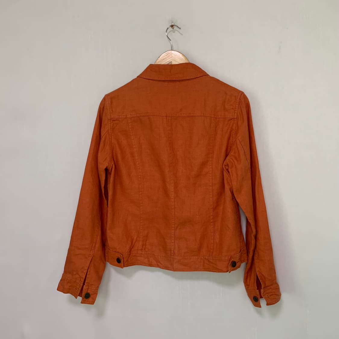 에디바우어 빈티지 린넨 포켓 버튼 자켓 오렌지 남성 S 남녀공용 상품이미지4