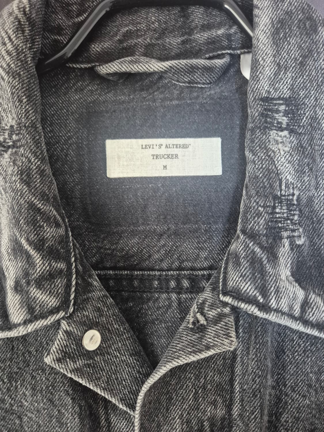 리바이스 알터드 흑청 트러커 M 상품이미지2