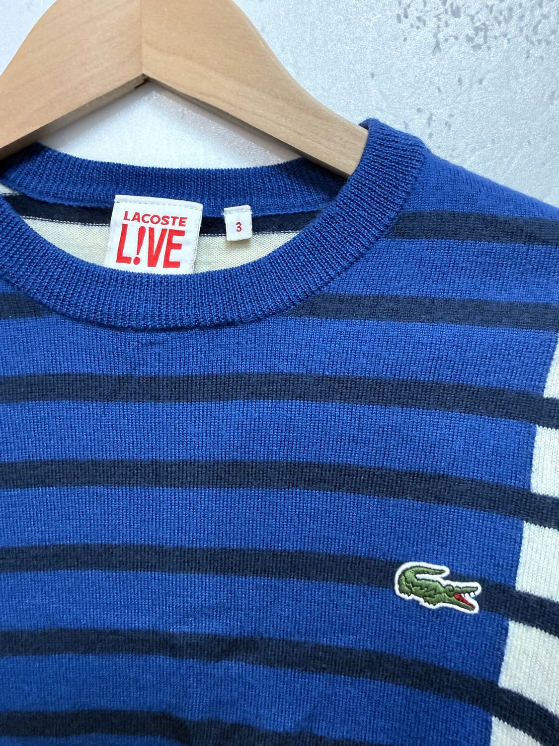 라코스테 LACOSTE 스트라이프 니트 95 캐주얼 니트 상품이미지3