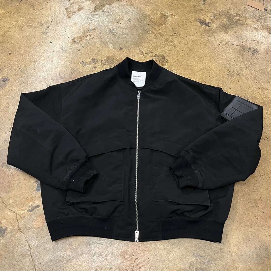 [정품/L] 코드그라피 블랙 봄버 자켓 b14 상품이미지2