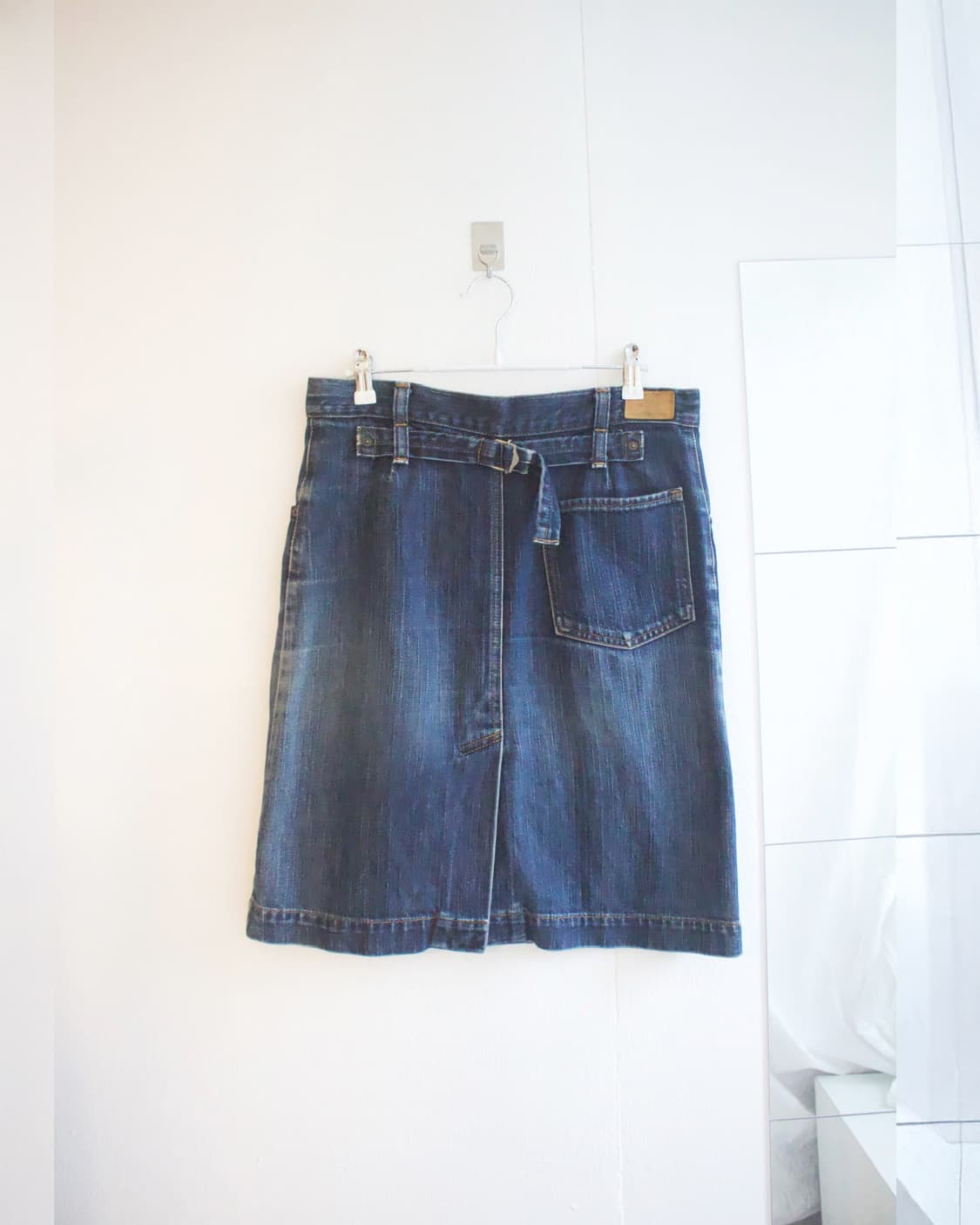 cinch back denim skirt 상품이미지2