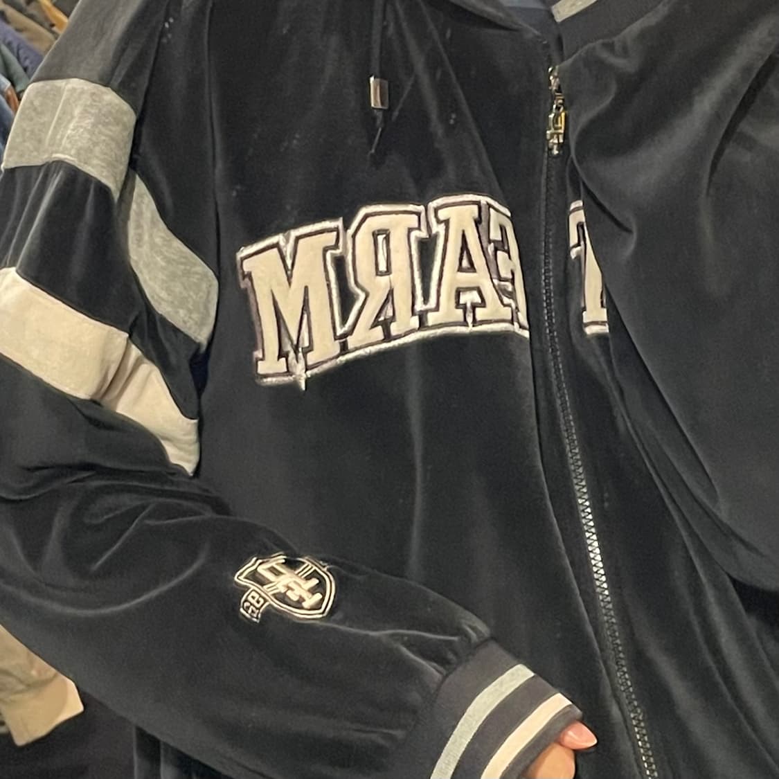 [IM] Phat farm 블랙 후드 벨벳져지 상품이미지7