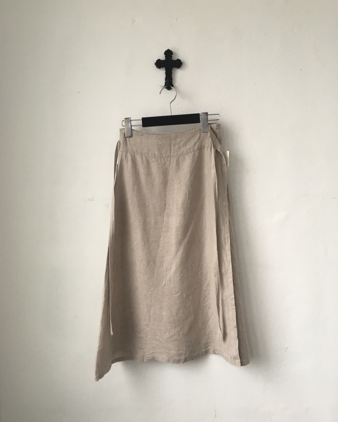 Belted wrap long skirt 상품이미지1