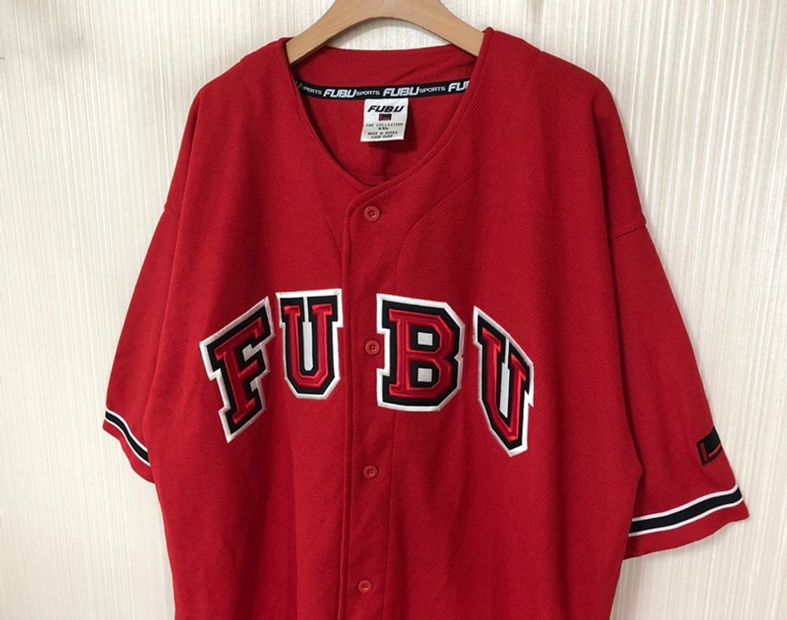 후부(FUBU)스포츠 베이스볼져지 올드스쿨/Y2K/빅사이즈 XXL 상품이미지6