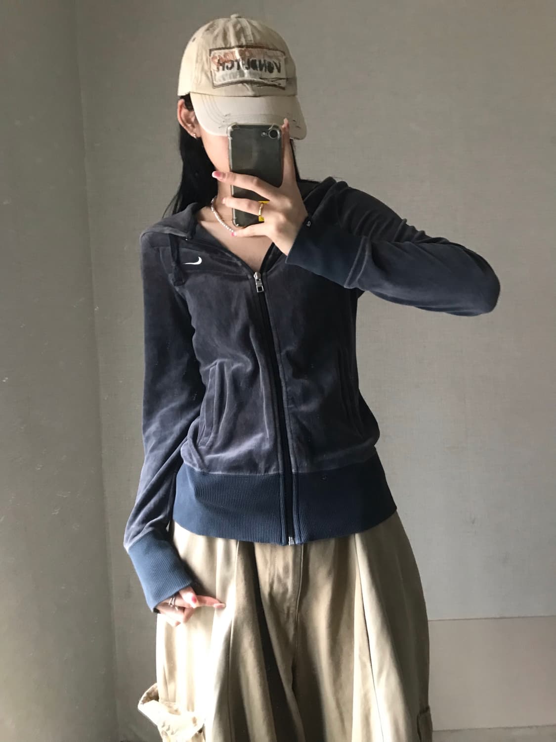나이키 벨벳 슬림핏 후드집업 상품이미지5