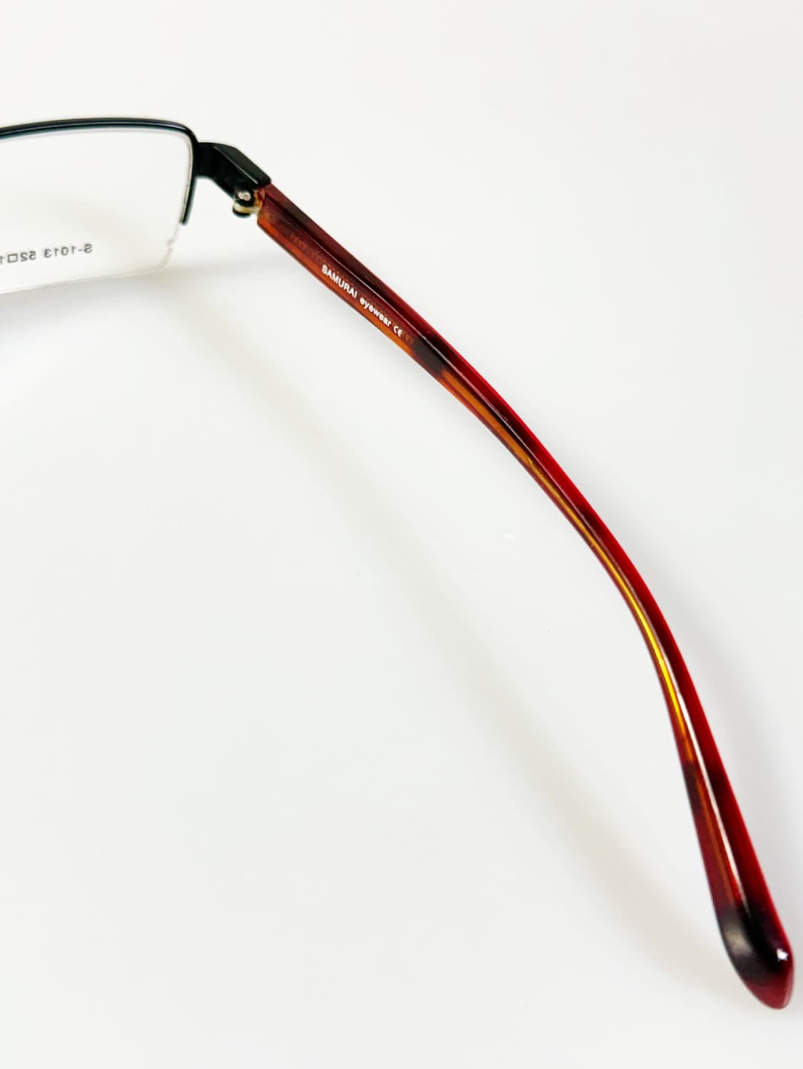 SAMURAI EYEWEAR 반무테 스퀘어 메탈 빈티지 안경 상품이미지6
