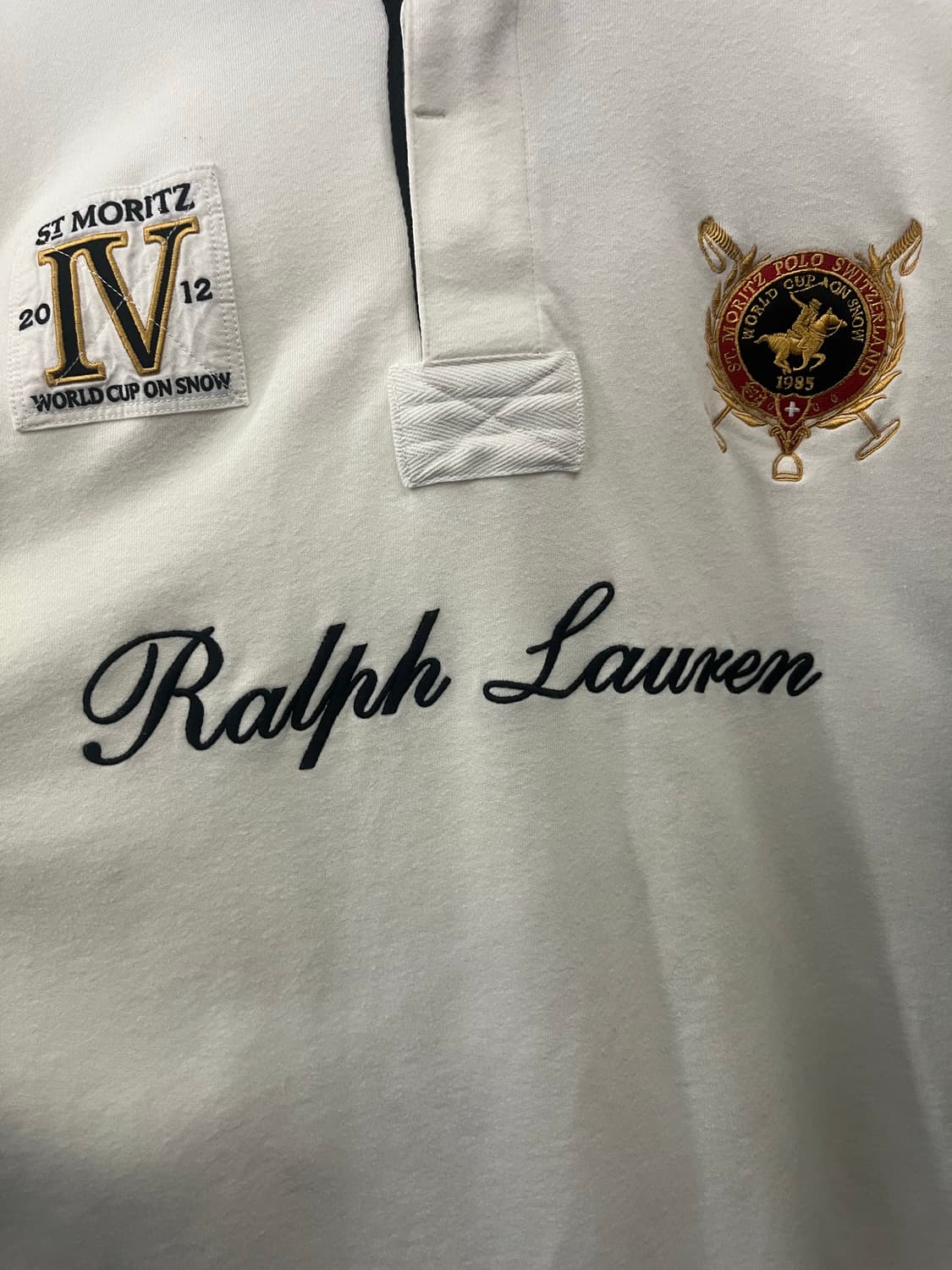 폴로 랄프로렌 스위스 생모리츠 2012 월드컵 온 스노우 럭비 긴팔 셔츠 상품이미지5