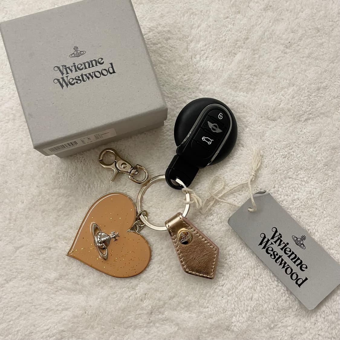 *새상품*비비안웨스트우드 ORB골드 하트 미러 키링 상품이미지9
