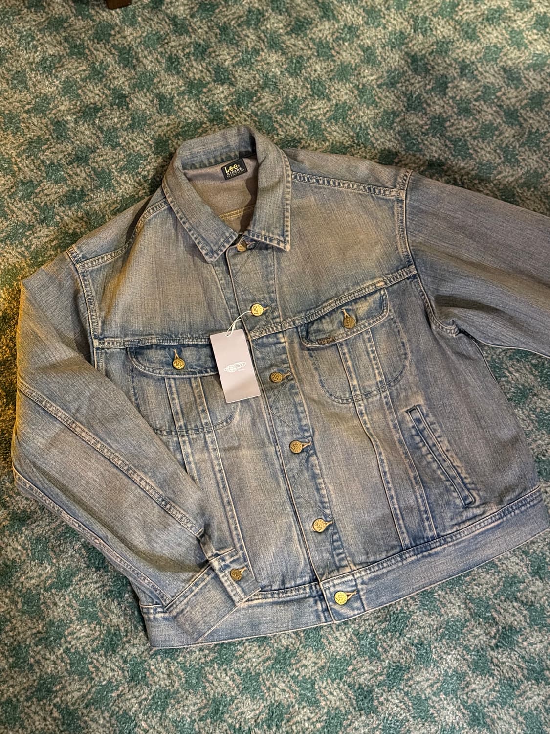 빔즈 x LEE 라이더스 별주 빈티지워싱 데님 자켓 상품이미지1