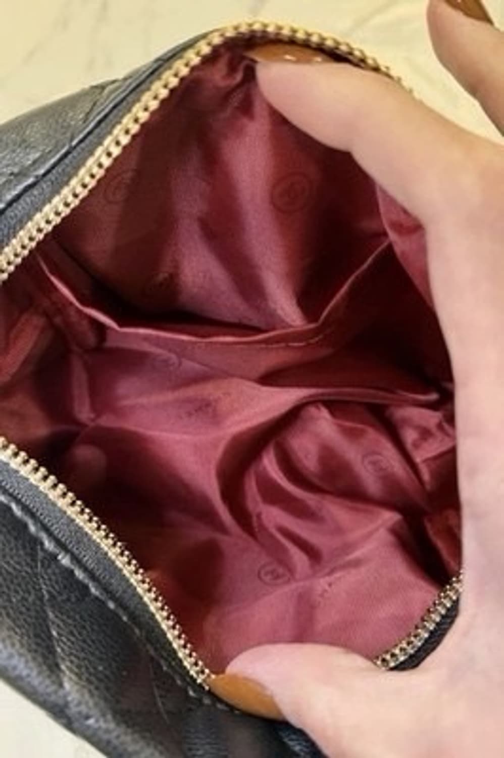  샤넬 메이크업 파우치 퀄팅 체인백  상품이미지4
