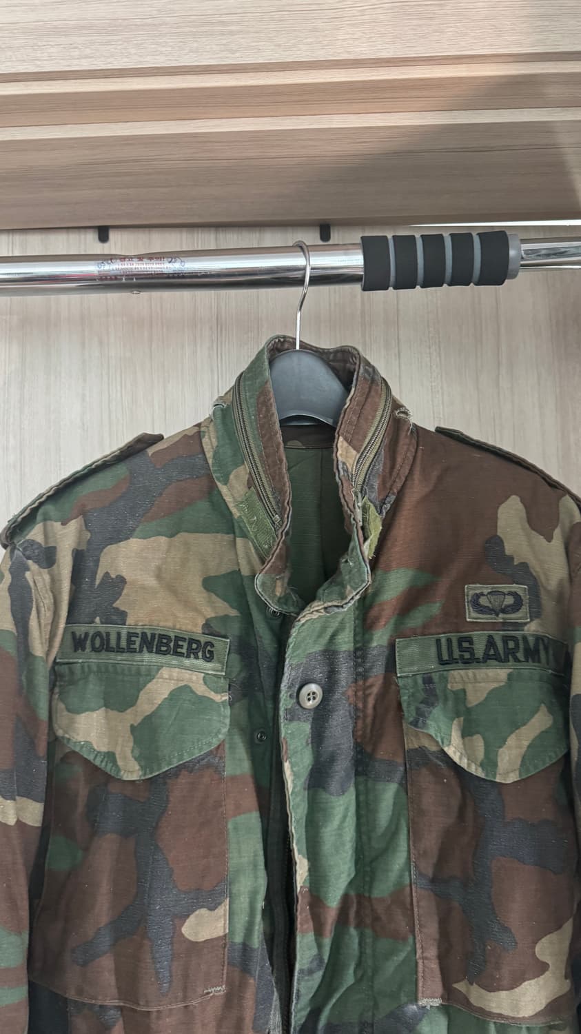 M65 80s 필드자켓 우드랜드 카모 소령 계급장 S Short  상품이미지2