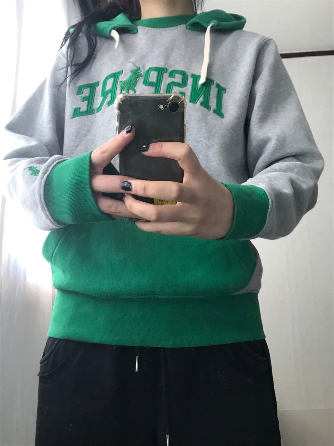 폴로 빅포니 그레이 후드티 상품이미지7