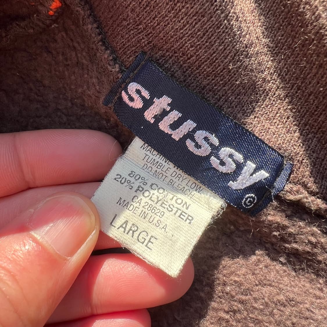 90‘s 스투시 하프집 풀오버 스웻셔츠 상품이미지9