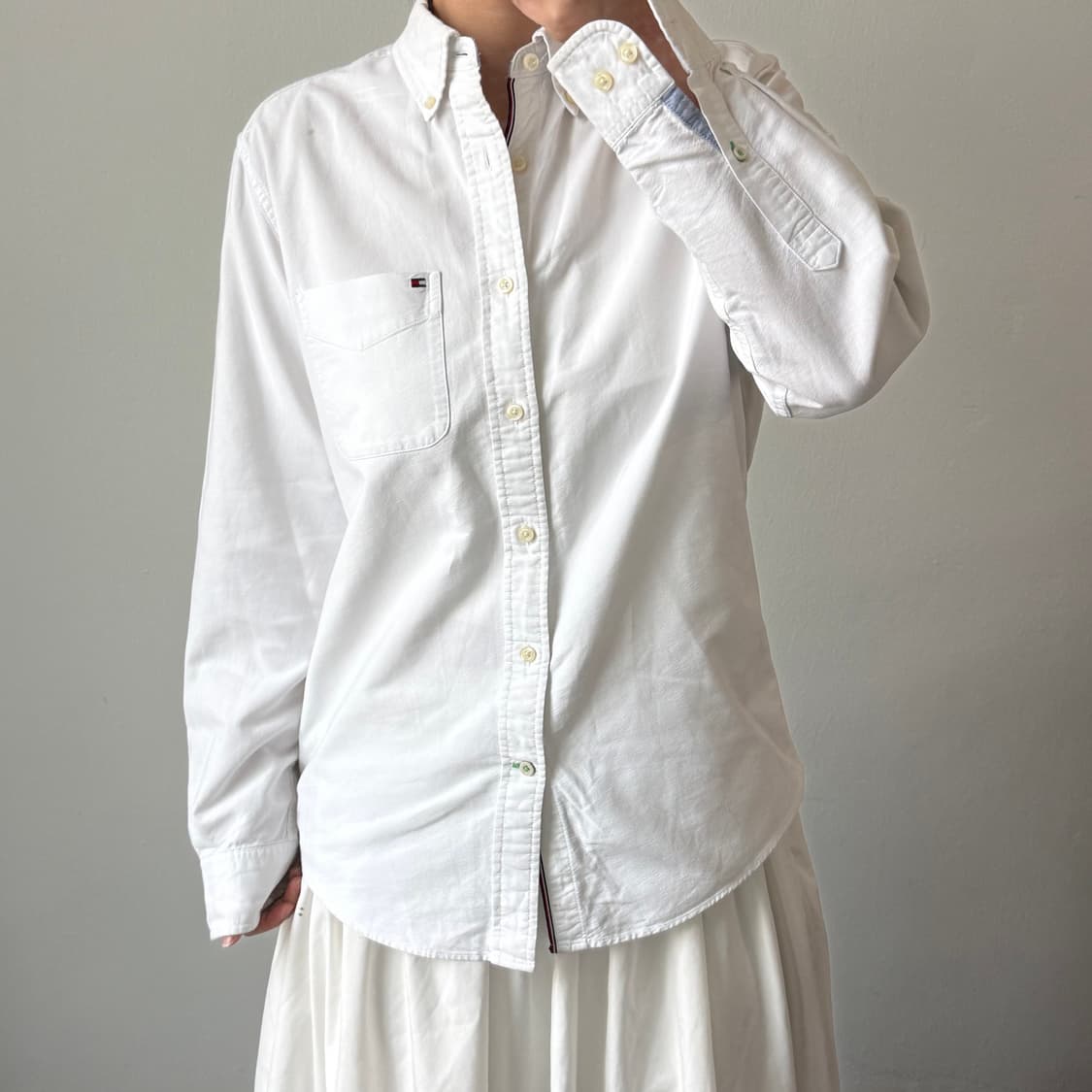 [S] 타미힐피거 클래식핏 화이트 셔츠 상품이미지2