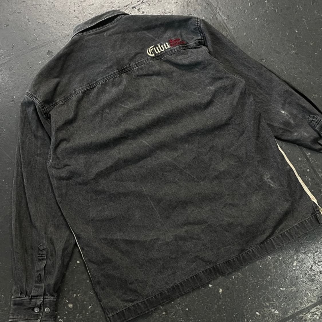 100 후부 올드스쿨 데님 셔츠  상품이미지5