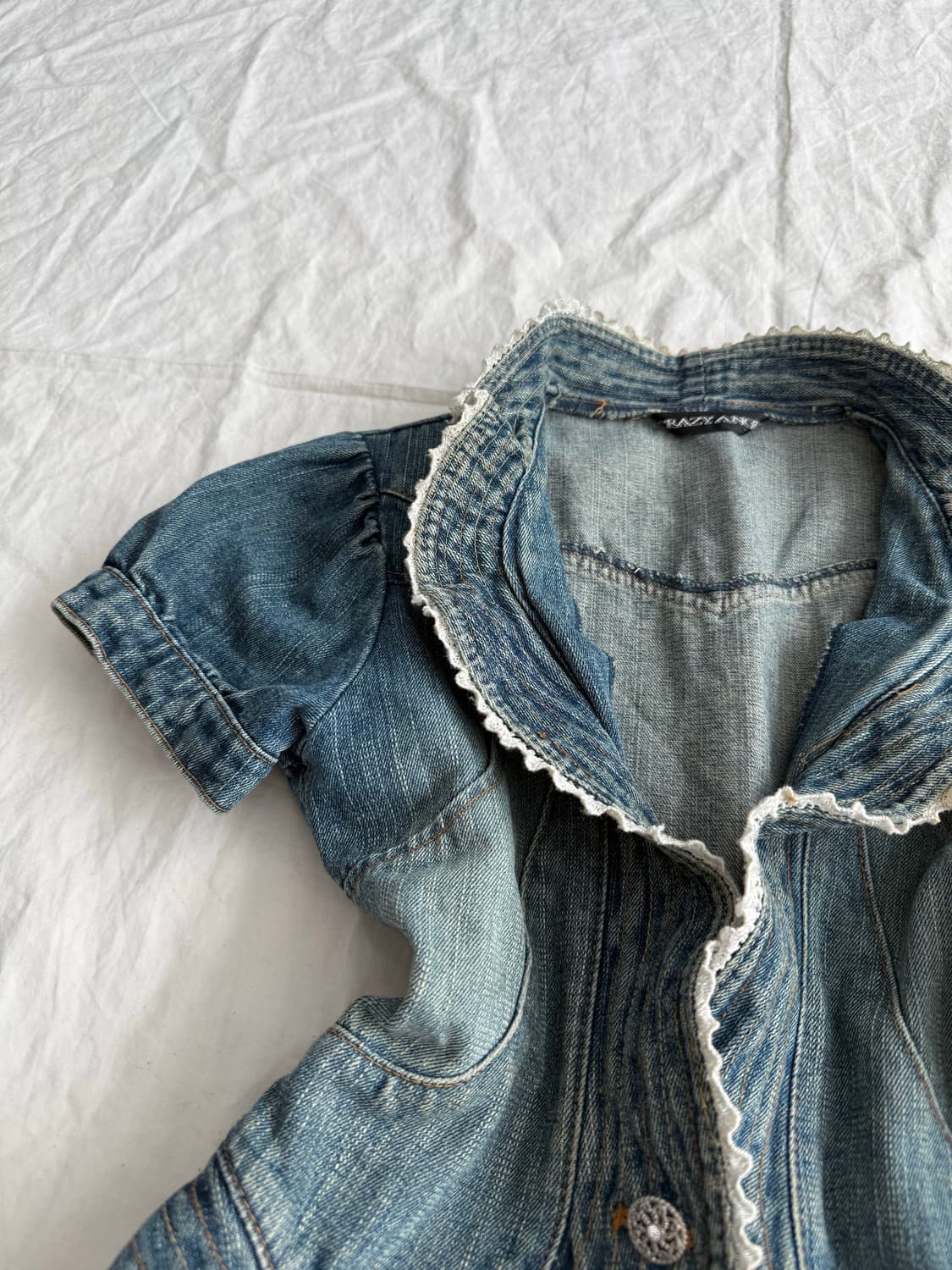 페어리 러블리 데님 숏자켓 상품이미지2