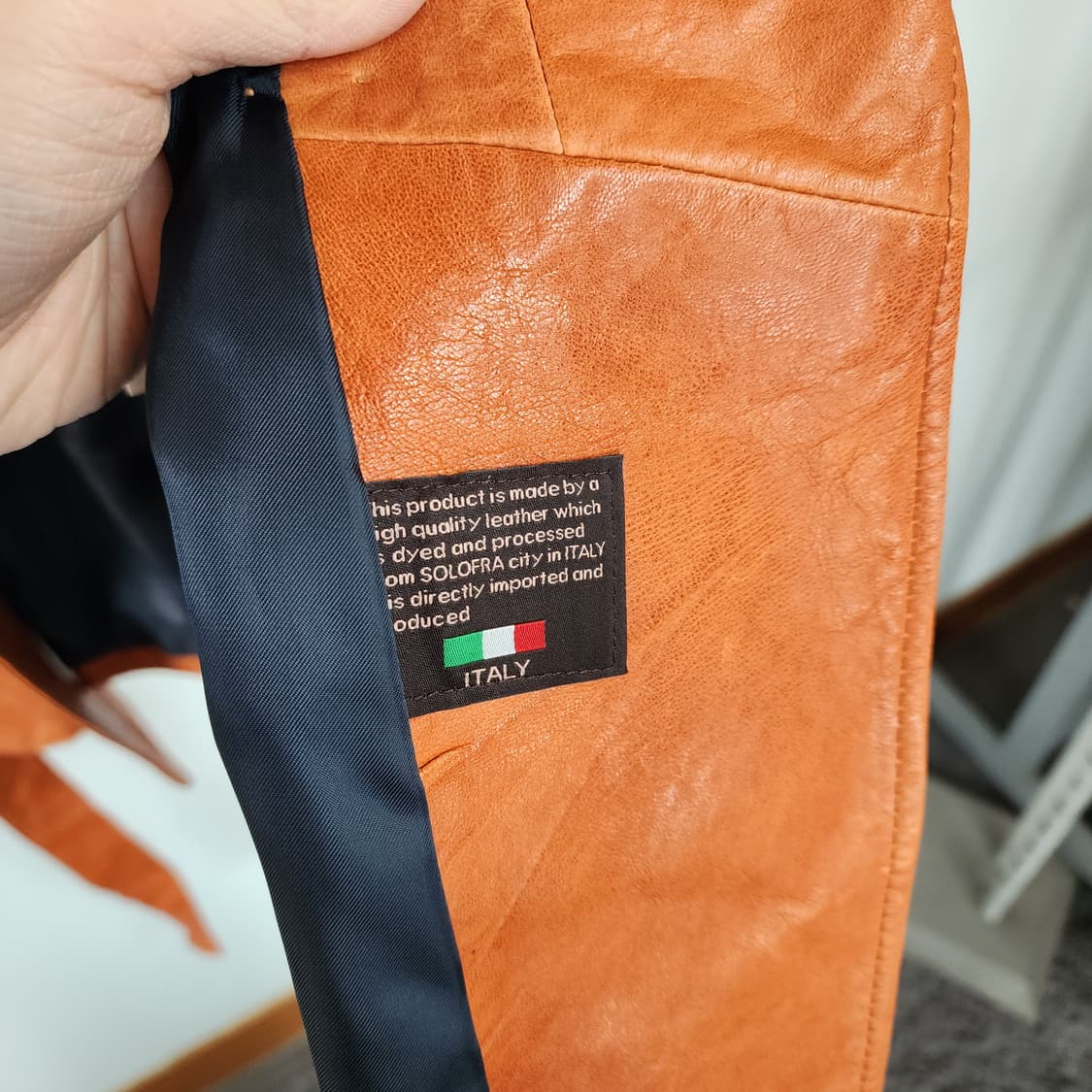 the스튜디오 오렌지 레더 자켓 상품이미지6